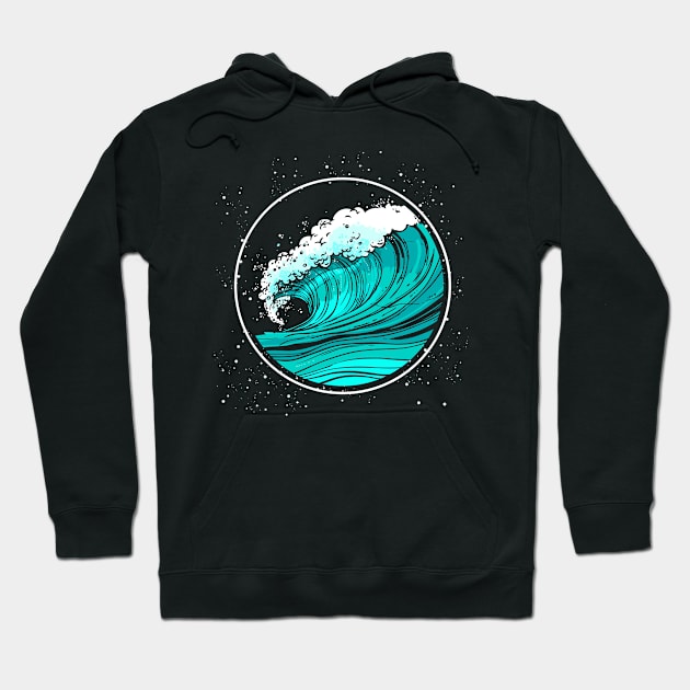 Wave Surfer Hoodie by ShirtsShirtsndmoreShirts